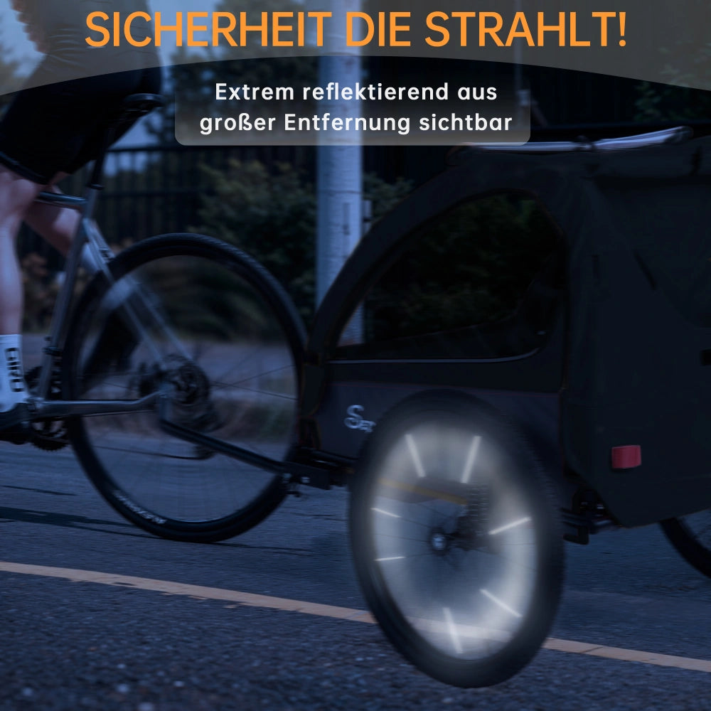 Bike Trailers BT920 | 2-in-1 Child Bike Trailer & Stroller with Suspension System - Fits 1-2 Kids