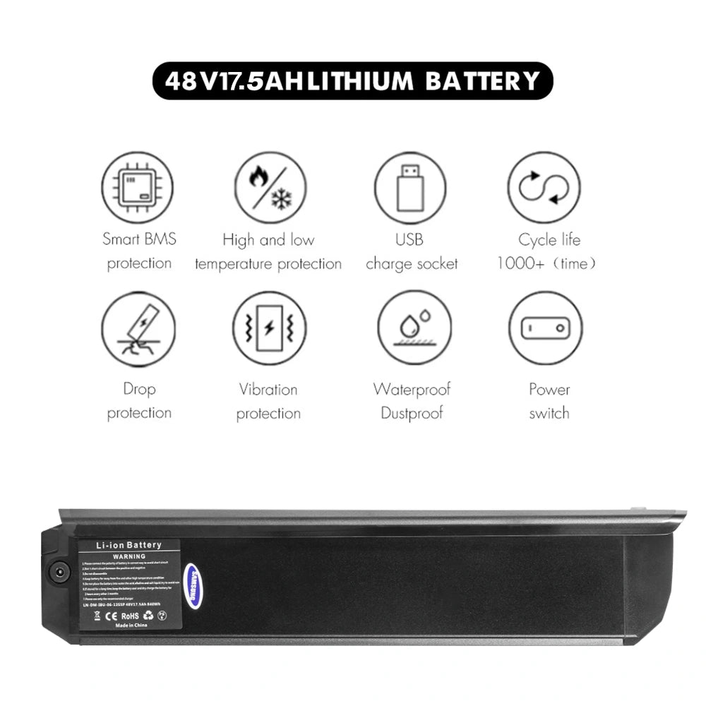 Shengmilo S600 48V 17.5AH battery