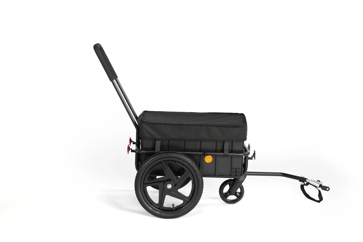 Bike Trailers 20316N 2-in-1 Bicycle Cargo Trailer & Hand Cart - Removable Heavy-Duty Box with Rain Cover