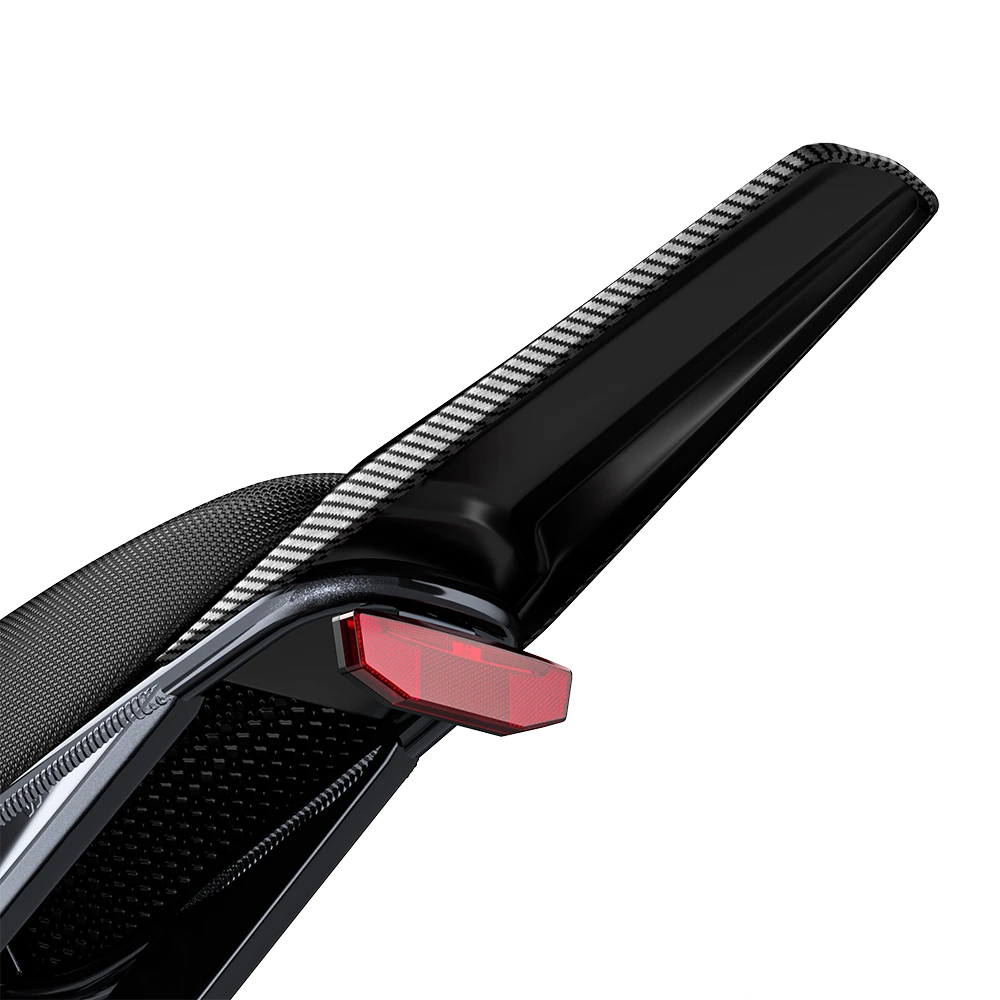 Rear light and seat detail on Shengmilo S900 Pro electric bike