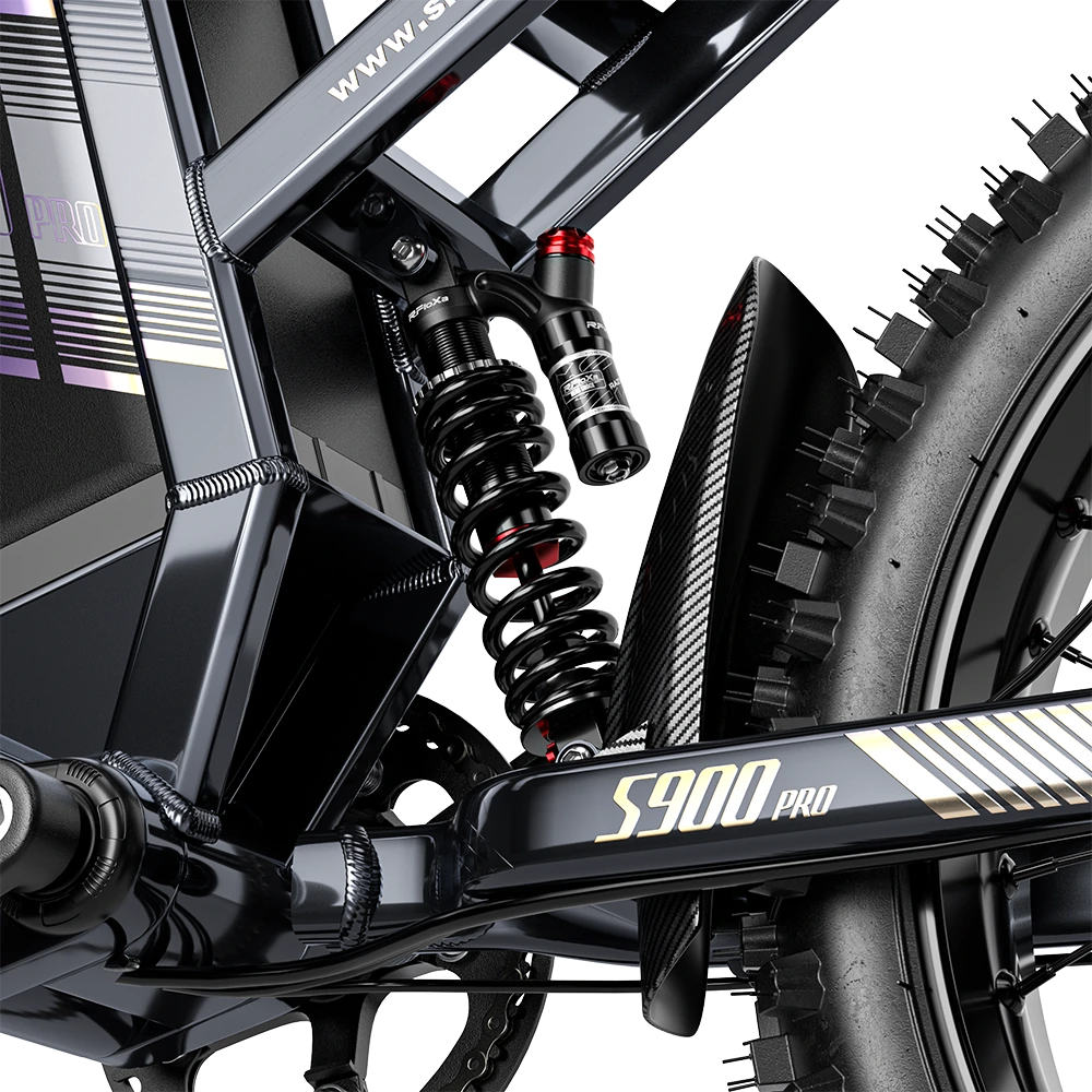 Rear shock absorber on Shengmilo S900 Pro electric bike
