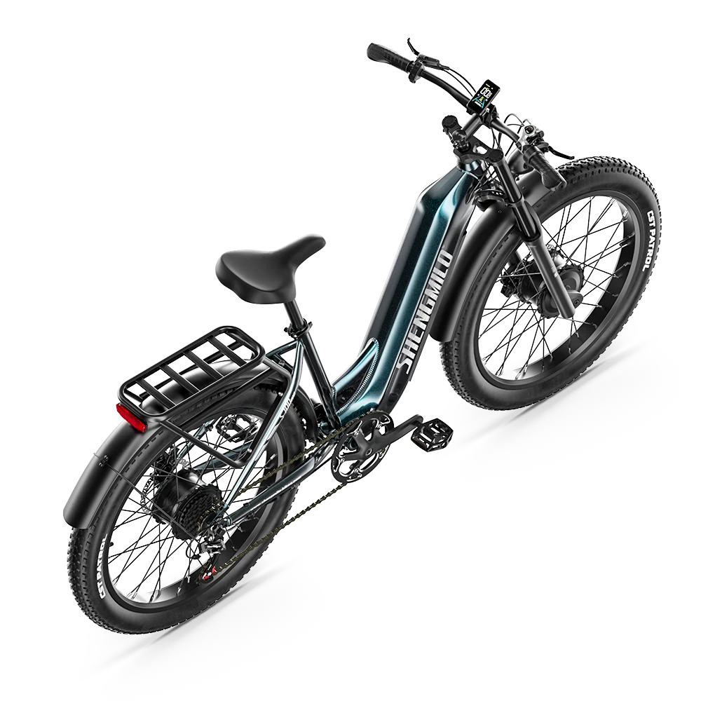 Shengmilo S700 PRO electric bike shown from an angled rear three-quarter view.
