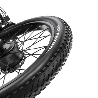 Close-up of a 3.0 fat tire on the Shengmilo S700 PRO electric bike.