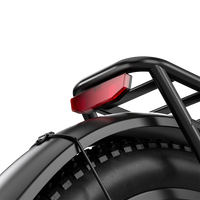 Close-up of the integrated rear light beneath the Shengmilo S700 PRO cargo rack.