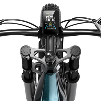 Close-up of the Yonglin meter display on the Shengmilo S700 PRO handlebar.