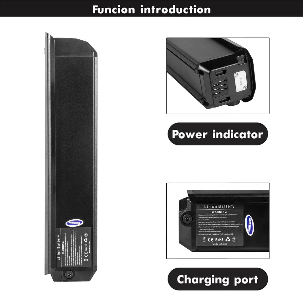 Shengmilo S600 48V 17.5AH battery