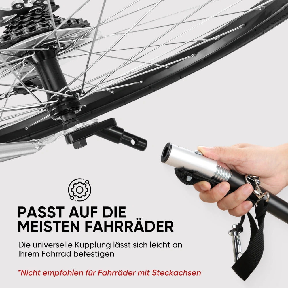 Fahrradanhänger BT920 | 2-in-1 Kinderfahrradanhänger & Kinderwagen mit Federung – Für 1-2 Kinder