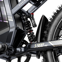 Rear shock absorber on Shengmilo S900 Pro electric bike
