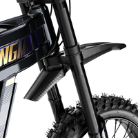 Front fork and fender detail on Shengmilo S900 Pro electric bike