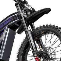 Front suspension fork, fender and tire on Shengmilo S900 Pro electric bike