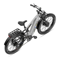 Shengmilo S600 PRO electric bike in a rear three-quarter view showing the frame and cargo rack