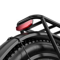 Close-up of the Shengmilo S600 PRO rear rack, rear fender and tail light
