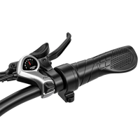 Close-up of the Shengmilo S600 PRO right handlebar grip and control switch