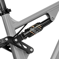 Close-up of the Shengmilo S600 PRO rear shock absorber and suspension linkage