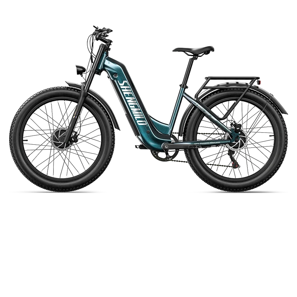 Shengmilo S700 PRO electric bike side view, positioned higher for a navigation menu image.